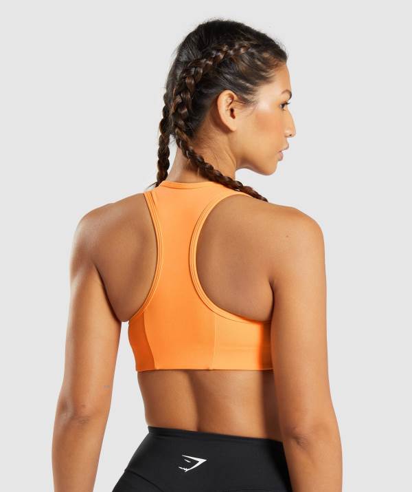 Damske Športové Podprsenky Gymshark Essential Racer Back Marhule Oranžové | WY7538201